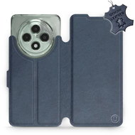 Leather Mobiwear flip book for Oppo Reno12 FS 5G - Blue - L_NBS - Phone Case