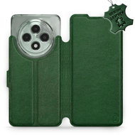 Leather Mobiwear flip book for Oppo Reno12 FS 5G - Green - L_GRS - Phone Case