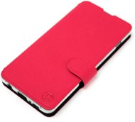 Mobiwear Soft Touch flip na OnePlus Nord N20 SE - Červené & Čierne - Puzdro na mobil