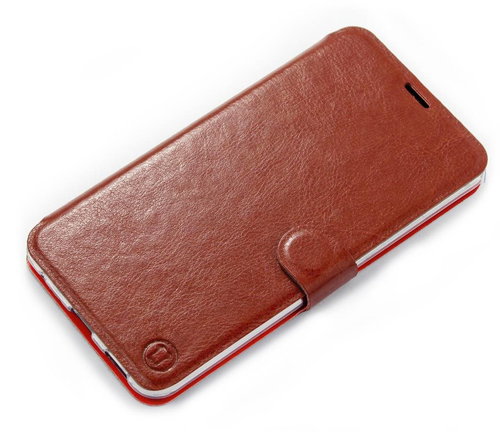 Mobiwear flip for Samsung Galaxy A23 / A23 5G - Brown&Orange - Phone Case - Main image