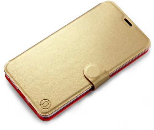 Mobiwear flip pro Motorola Moto G72 - Gold&Orange - Phone Case - Main image