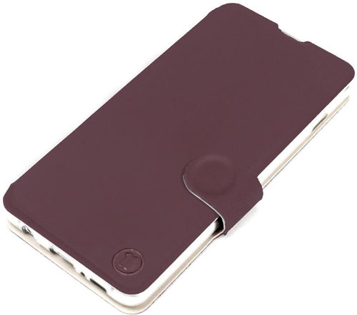 Mobiwear Soft Touch flip pro Motorola Moto G72 - Bordové & Béžové - Phone Case - Main image