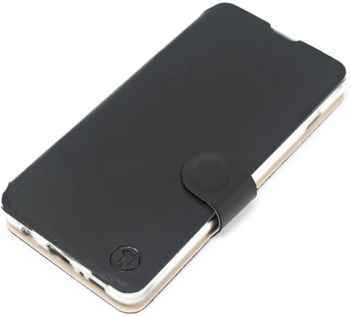 Mobiwear Soft Touch flip pro Motorola Moto E22 / E22i - Černé & Béžové - Phone Case - Main image