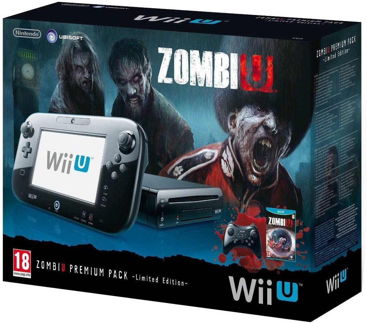 Nintendo Wii U Black Premium Pack (32GB) Limited Edition + Zombie U - Game  Console | Alza.cz