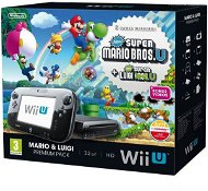Nintendo Wii U Schwarz Premium Pack (32GB) + New Super Mario Bros. + New Super Luigi U - Spielekonsole