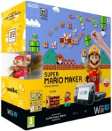 Nintendo Wii U Black Premium Pack + Super Mario Maker + amiibo - Game Console