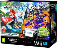 Nintendo Wii U Black Premium Pack (32GB) + Mario Kart 8 + Splatoon + New Super Mario and Luigi - Game Console