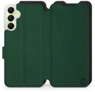 Mobiwear Soft Touch flip knížkové pro Samsung Galaxy A05s - Zelené & Černé - Phone Case