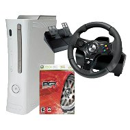 Microsoft Xbox 360 Premium Edition, 20GB HDD + volant Logitech DriveFX + závodní hra PGR4 - Game Console
