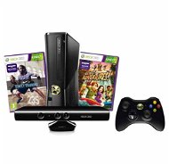 Microsoft Xbox 360 4GB Kinect Bundle + Kinect Adventures + Nike Fitness (Slim Edition) - Game Console