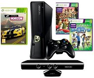 Microsoft Xbox 360 250GB Kinect Bundle + Forza Horizon + Kinect Sports 2 + Kinect Adventures (Slim E - Game Console