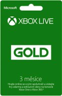Microsoft Xbox Live 3 Month Gold Membership Card - Prepaid Card