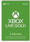 Prepaid Card Xbox Game Pass Core - 6 Month Membership - Dobíjecí karta