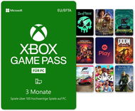 Prepaid-Karte PC Game Pass - 3 Monats Abonnement (für PCs mit dem Betriebssystem Windows 10) - Dobíjecí karta