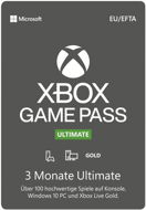 Prepaid-Karte Xbox Game Pass Ultimate - 3 Monats-Abonnement - Dobíjecí karta