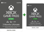 Xbox Game Pass Ultimate - 3 + 1 Monthly Subscription - Prepaid Card