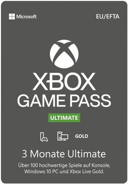 Xbox Game Pass Ultimative  - 3-Monats-Abonnement