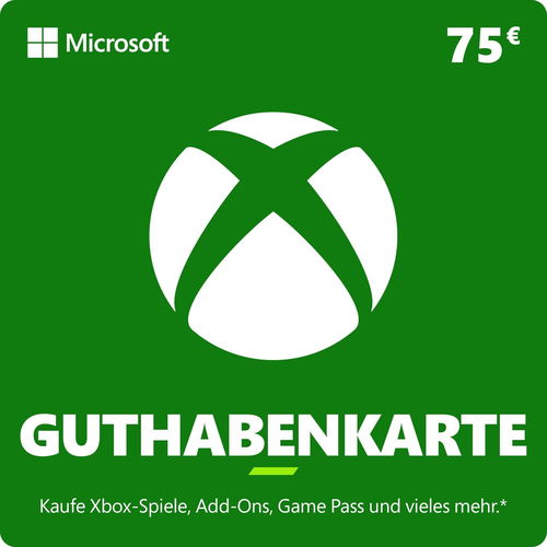 Xbox Live Geschenkkarte im Wert von 75 Eur - Prepaid-Karte - Hauptbild