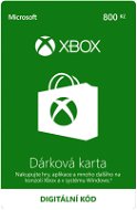 Dobíjecí karta Xbox Live Dárková karta v hodnotě 800Kč - Dobíjecí karta