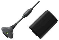 Microsoft Xbox 360 Play &amp; Charge Kit (fekete) - Töltő és pótakkumulátor
