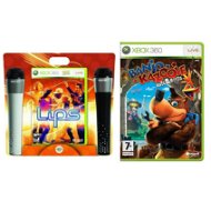 Xbox 360 - DOUBLE UP - Lips + Banjo Kazooie: Nuts & Bolts - Hra na konzolu