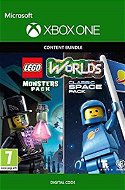LEGO Worlds Classic Space Pack and Monsters Pack Bundle - Xbox One Digital - Gaming Accessory
