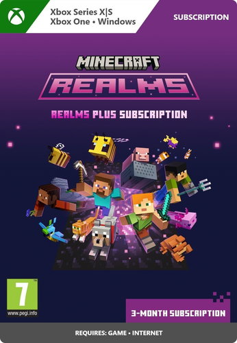 Minecraft Realms Plus 3-Month Subscription - Xbox / Windows Digital - Gaming-Zubehör - Hauptbild