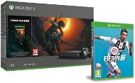 Xbox One X + Shadow of the Tomb Raider + FIFA 19 - Konzol