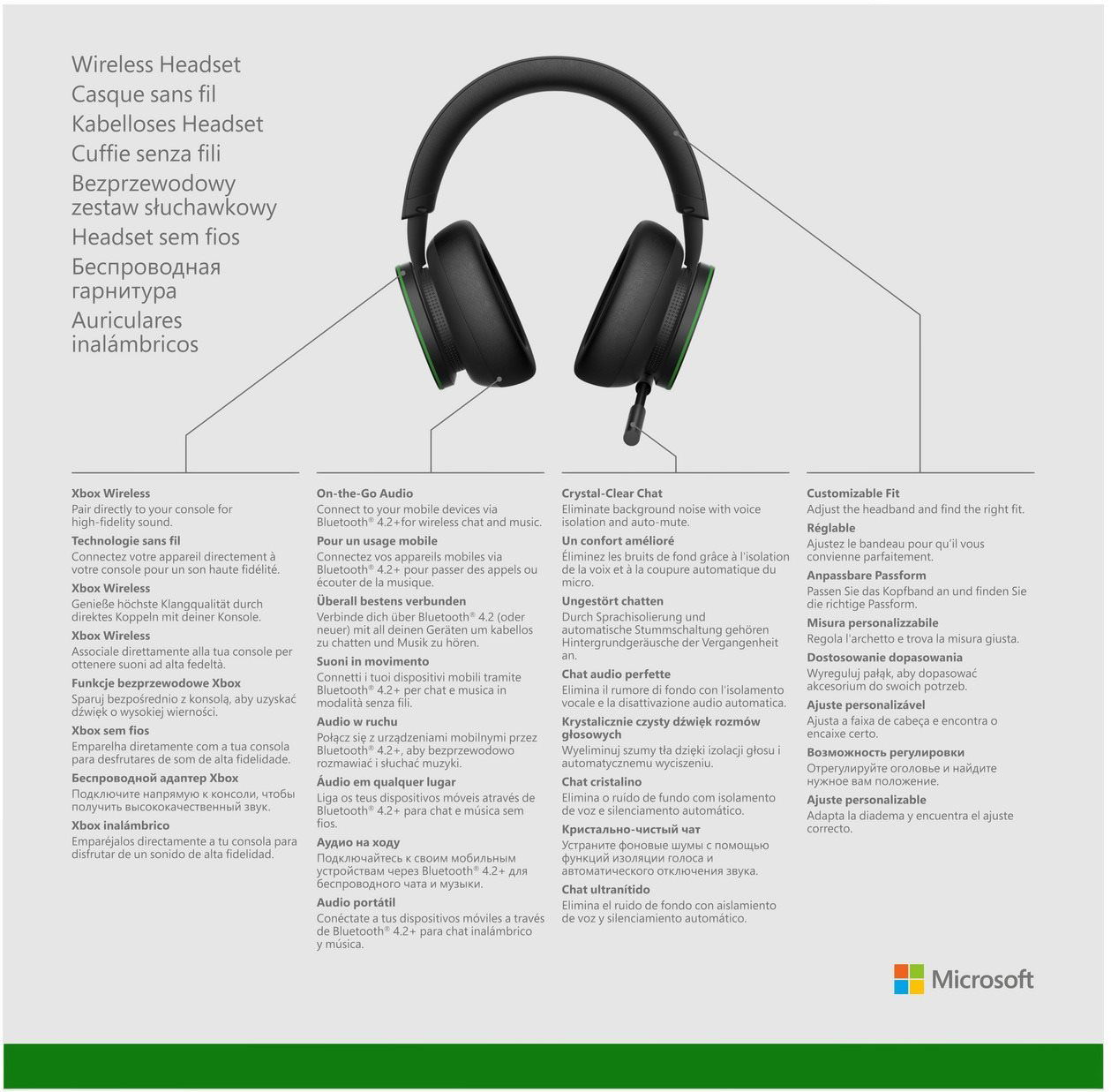 Microsoft xbox wireless headphones hot sale