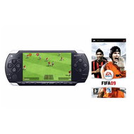 Sony Playstation Portable (PSP) Piano Black, 4,3'' TFT, 64MB, USB2.0 + Fifa 09 - Game Console
