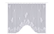 MyBestHome Decorative arched short flip flop curtain HELENA white 300 × 150 cm - Curtain
