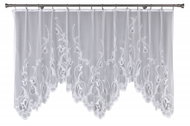 MyBestHome Decorative arched short flip flop curtain NELA white 300 × 120 cm - Curtain