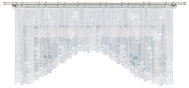 MyBestHome Decorative arched short flip flop curtain RENATA 80 white 250 × 80 cm - Curtain