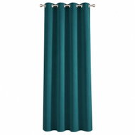 MyBestHome Sydney blackout curtain with rings, 135 × 270 cm, petrol blue, 1 piece - Drape