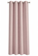 MyBestHome Sydney blackout curtain with rings, ‘blackout’, 135 × 270 cm, powder pink, 1 piece - Drape