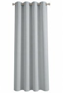 MyBestHome Sydney blackout curtain with rings, 135 × 270 cm, grey, 1 piece - Drape
