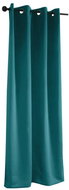 Mybesthome Sierra Blackout Blackout curtain with rings, 135 × 250 cm, turquoise, 1 piece - Drape