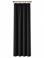 MyBestHome 100% blackout curtain – Super Blackout, 140×250 cm, black, 039 gathering tape, 1 piece - Drape