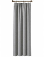 MyBestHome 100% blackout curtain, Super Blackout, 140×250 cm, light grey 002, with gathering tape, 1 - Drape