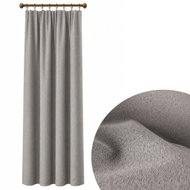 MyBestHome 100% blackout curtain – Super Blackout, 140×250 cm, grey 009, with gathering tape, 1 piec - Drape