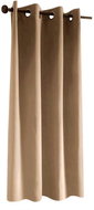 Mybesthome Flavia Blackout Blackout blackout short curtain with rings, 135 × 180 cm, beige, 1 piece - Drape