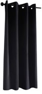Mybesthome Flavia Blackout Blackout blackout short curtain with rings, 135 × 180 cm, black, 1 piece - Drape