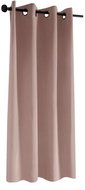 Mybesthome Flavia Blackout Blackout blackout short curtain with rings, 135 × 180 cm, pink, 1 piece - Drape