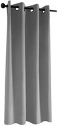 Mybesthome Flavia Blackout Blackout blackout short curtain with rings, 135 × 180 cm, grey, 1 piece - Drape