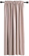 Mybesthome Cairo Blackout Blackout blackout curtain with tape, 135 × 160 cm, powder pink, 1 piece - Drape