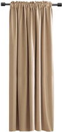 Mybesthome Rabat Blackout Blackout blackout curtain with masking tape, 135 × 180 cm, beige, 1 piece - Drape