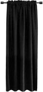 Mybesthome Rabat Blackout Blackout blackout curtain with masking tape, 135 × 180 cm, black, 1 piece - Drape