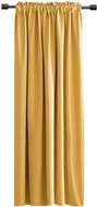 Mybesthome Rabat Blackout Blackout blackout curtain with tape, 135 × 180 cm, mustard/mustard, 1 piec - Drape