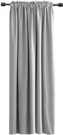 Mybesthome Rabat Blackout Blackout blackout curtain with masking tape, 135 × 180 cm, grey, 1 piece - Drape