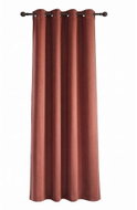MyBestHome Polaire brick-coloured thermal insulation curtain with rings, 135×260 cm, 1 piece - Drape